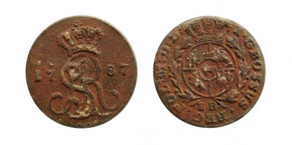 Grosz 1787 Stanisław August Poniatowski Warszawa (1)