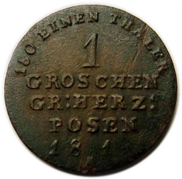 Groschen 1816 Grand Duchy of Posen Poznan Berlin
