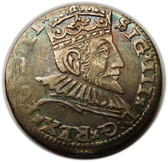 Trojak 1591 Zygmunt III Waza Ryga (1)