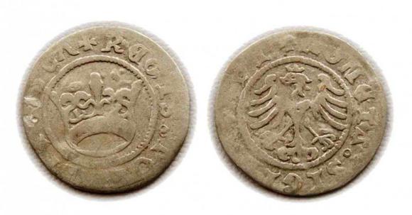 Półgrosz 1507 Zygmunt I Stary Kraków (1)