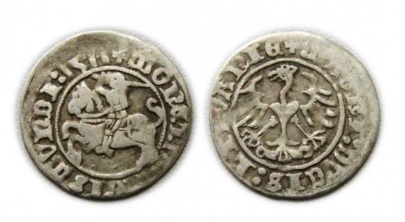 Półgrosz 1511 Zygmunt I Stary Wilno (1)