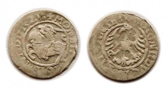 Półgrosz 1521 Zygmunt I Stary Wilno (1)