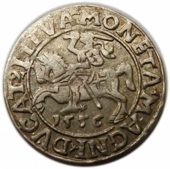 Półgrosz 1556 Zygmunt II August Wilno (1)