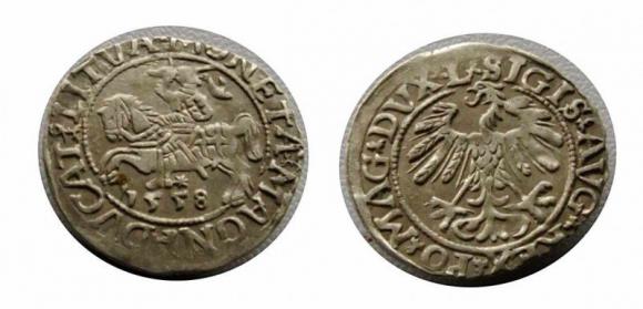 Half groschen 1558 Sigismund II Augustus Vilnius (1)