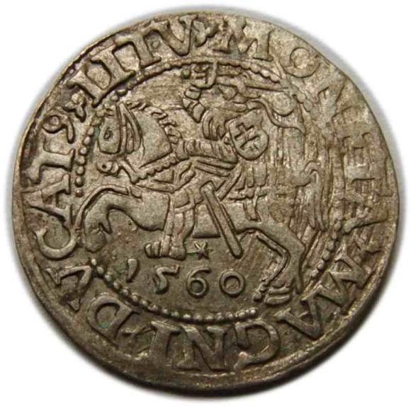 Half groschen 1560 Sigismund II Augustus Vilnius (2)