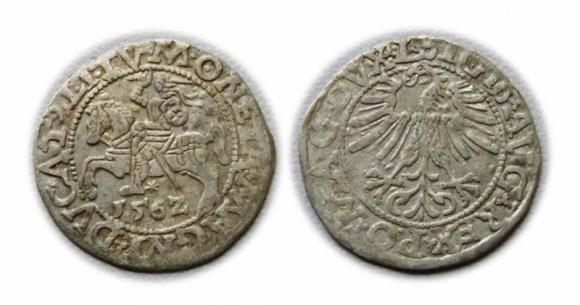 Half groschen 1562 Sigismund II Augustus Vilnius (1)