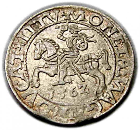 Półgrosz 1562 Zygmunt II August Wilno (1)