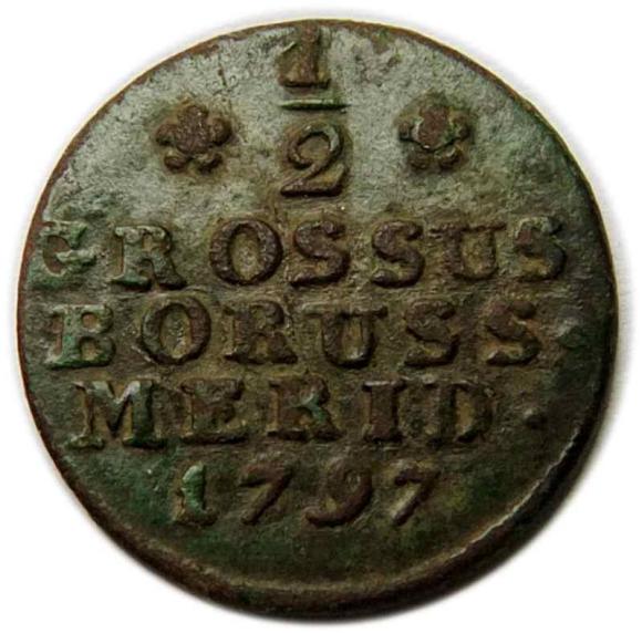 Półgrosz 1797 Fryderyk Wilhelm II Prusy Południowe (2)