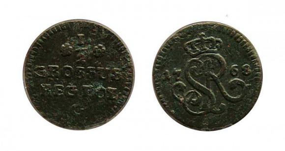 Półgrosz 1768 Stanisław August Poniatowski Kraków (1)