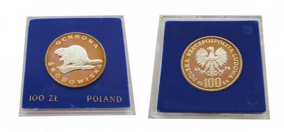 100 złotych 1978 Ochrona Środowiska Bóbr (1)