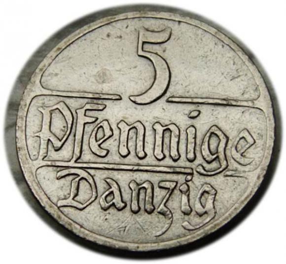 5 pfennig 1923 Free City of Gdansk (1)