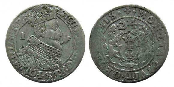 Ort 1624 Zygmunt III Waza Gdańsk (1)