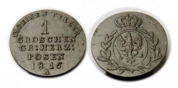 Groschen 1816 Grand Duchy of Poznan Berlin (1)