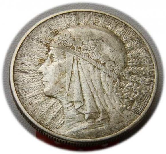 10 zlotych 1932 Head of Woman II Republic of Poland London (1)