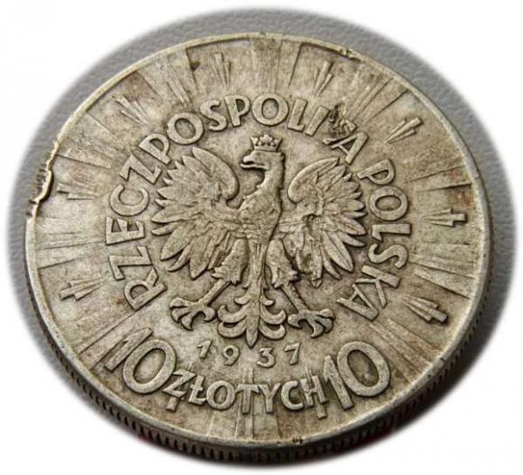 10 złotych 1937 Józef Piłsudski Warszawa (2)