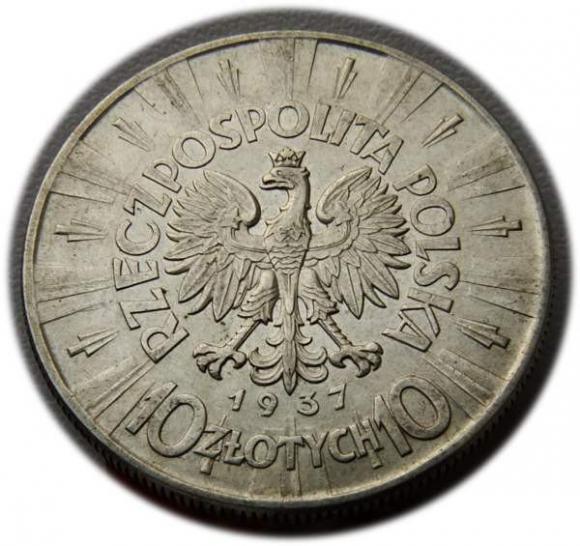 10 złotych 1937 Józef Piłsudski Warszawa (2)