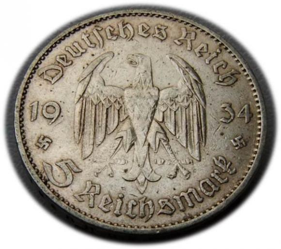 5 mark 1934 A Berlin Church in Potsdam (2)