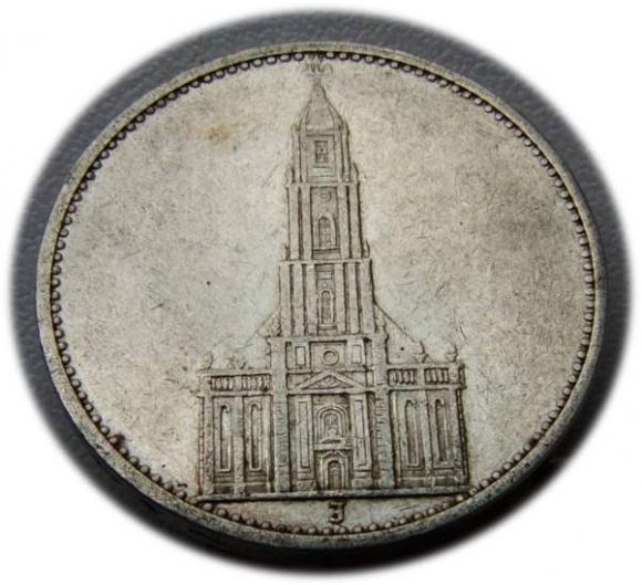 5 mark 1934 J Hamburg Church in Potsdam (1)