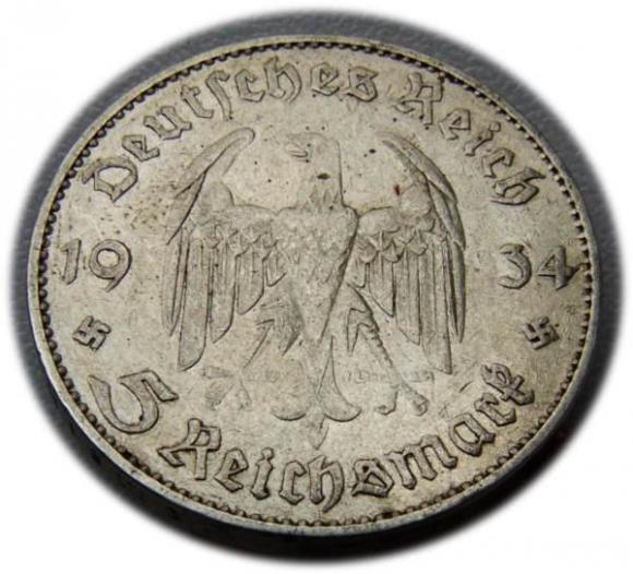 5 mark 1934 J Hamburg Church in Potsdam (2)