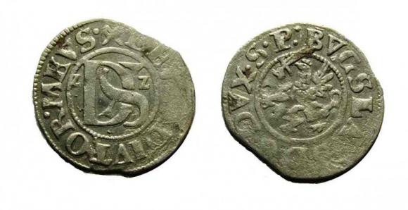 Szeląg podwójny 1622 Bogusław XIV Księstwo Szczecińskie (1)