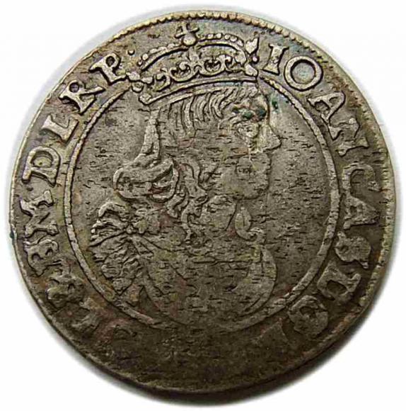 6 groschen 1662 Johann Kasimir Krakow (1)