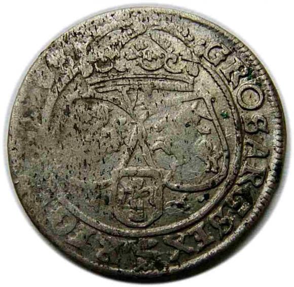 6 groschen 1662 Johann Kasimir Krakow (2)