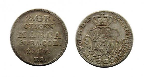 2 grosze 1767 Stanisław August Poniatowski Warszawa (1)