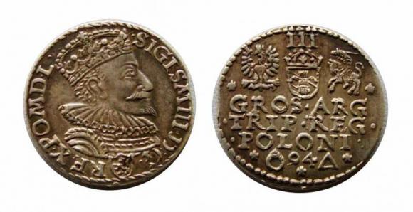 Trojak 1594 Zygmunt III Waza Malbork (1)
