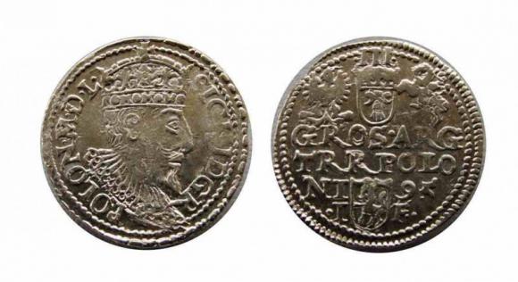 Trojak 1595 Zygmunt III Waza Olkusz (1)