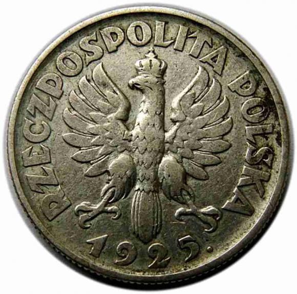 2 złote 1925 Kobieta z kłosami Londyn (2)