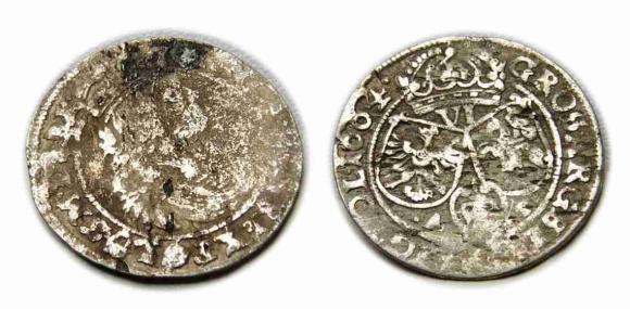 6 groschen 1664 Johann Kasimir Bydgoszcz (1)