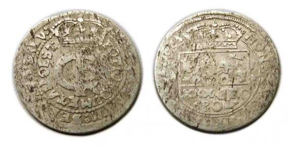 30 groschen 1665 Johann Kasimir Bydgoszcz / Krakow (1)