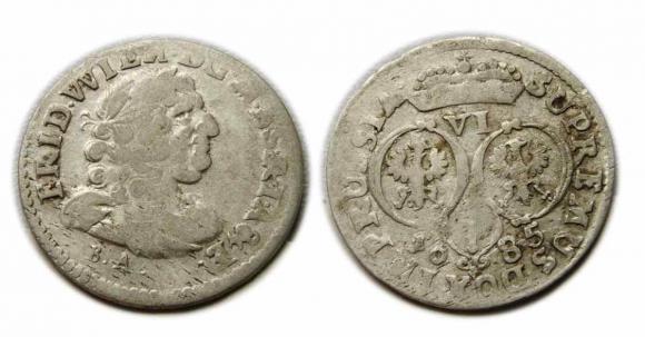 6 groschen 1685 Frederick William I of Prussia Kaliningrad (1)
