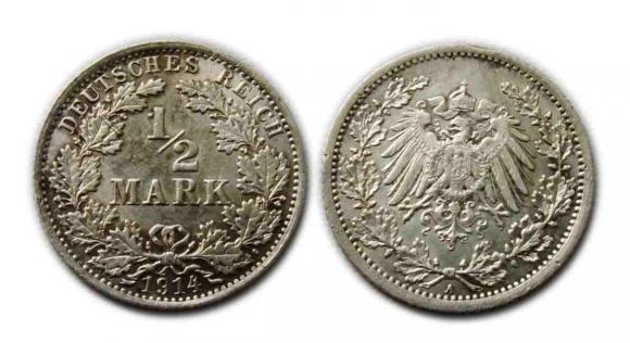 1/2 marki 1914 Wilhelm II Berlin (1)
