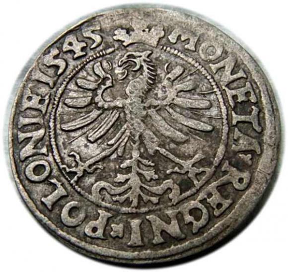 Grosz 1545 Zygmunt I Stary Kraków (2)