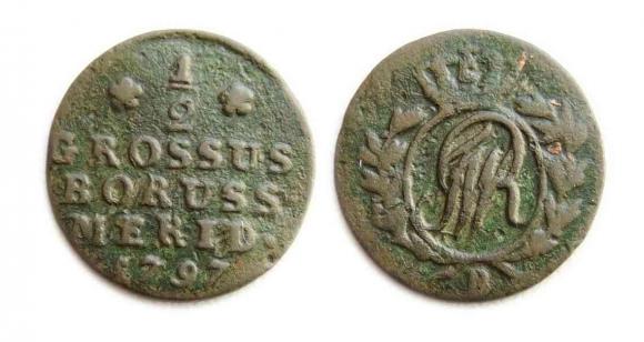 Półgrosz 1797 Fryderyk Wilhelm II Prusy Południowe Wrocław (1)