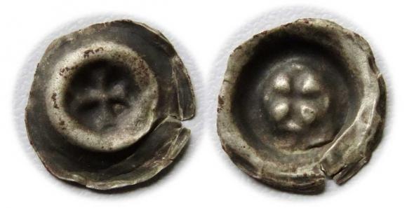 Brakteat Greek cross Teutonic Order (1)