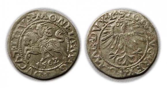 Półgrosz 1562 Zygmunt II August Wilno (1)