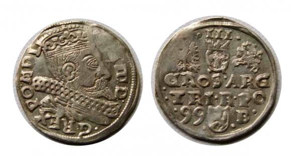 Trojak 1599 Zygmunt III Waza Bydgoszcz (1)