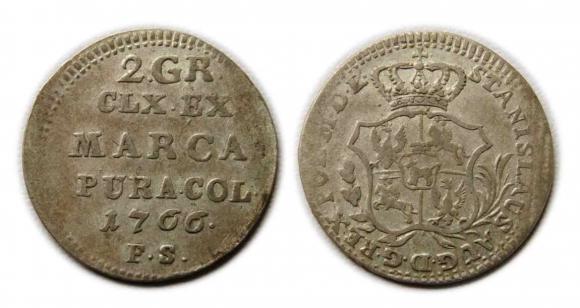 2 grosze 1766 Stanisław August Poniatowski Warszawa (1)