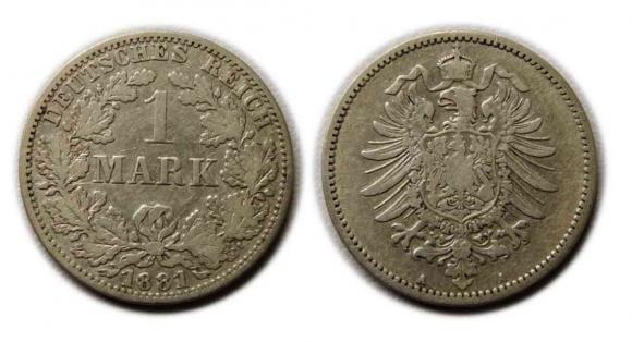 1 marka 1881 Wilhelm I Berlin (1)