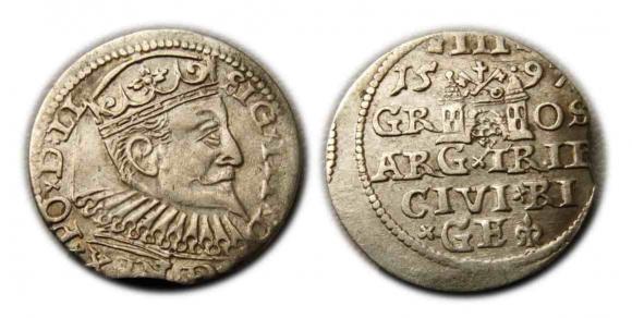 Trojak 1597 Zygmunt III Waza Ryga (1)