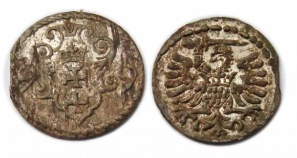 Denar 1599 Zygmunt III Waza Gdańsk (1)