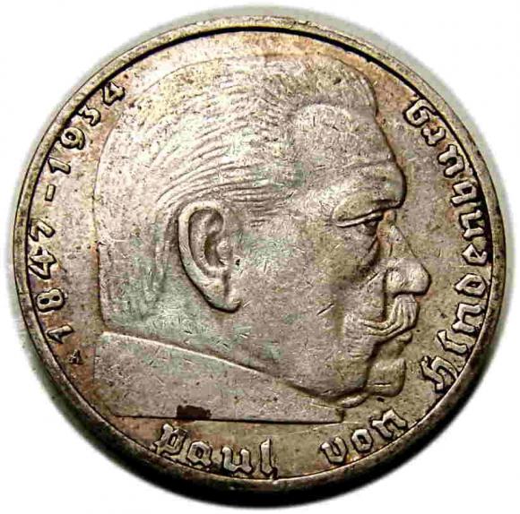 2 mark 1938 A Paul von Hindenburg Berlin (1)