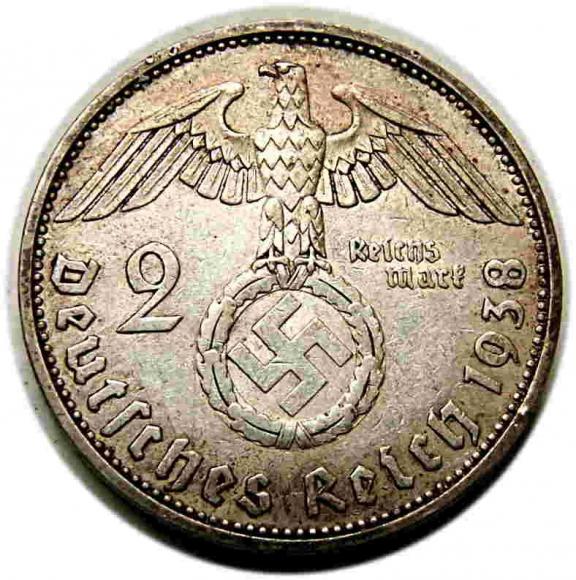 2 mark 1938 A Paul von Hindenburg Berlin (2)