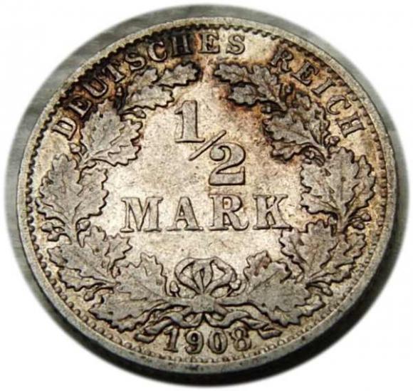 1/2 marki 1908 Karlsruhe (1)