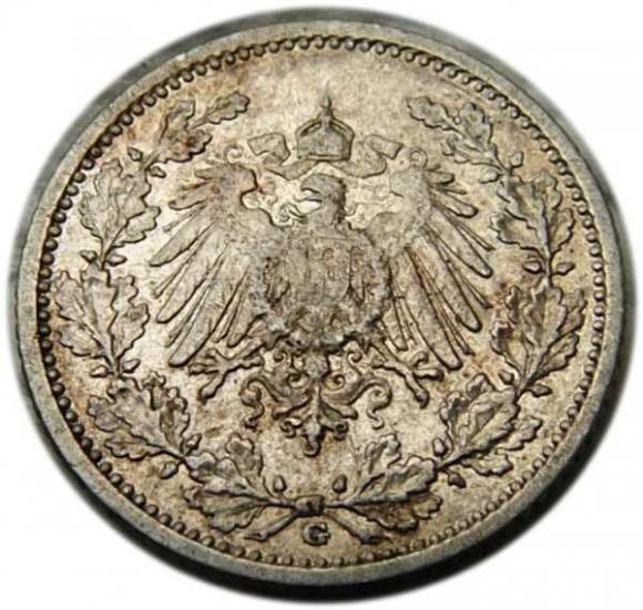 1/2 marki 1908 Karlsruhe (2)