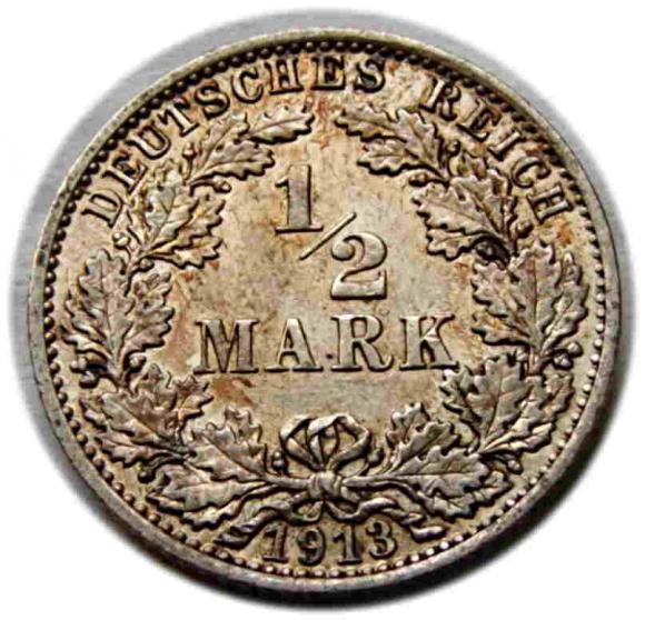 1/2 mark 1913 A Berlin