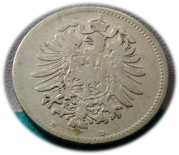 1 mark 1874 D Munich (2)