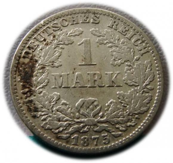 1 mark 1875 G Karlsruhe